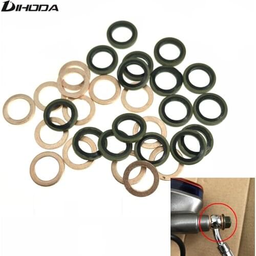 M10 High quality Gasket Motorcycle Hydraulic Oil Pipe Fittings Screw Gasket Brake Master Cylinder screw gasket ABS pump gasket