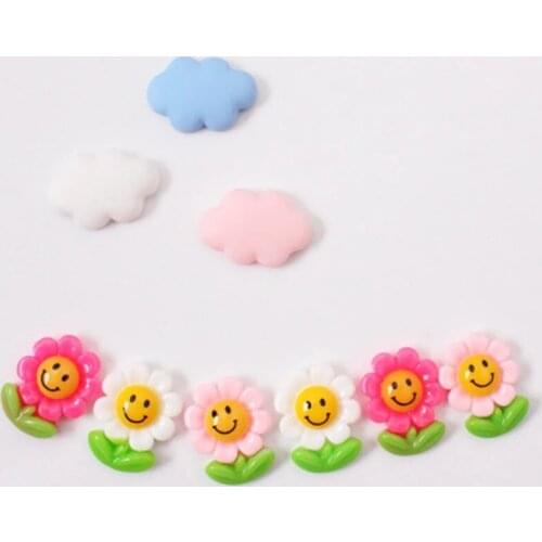 ZOCDOU5 Pieces Sunflower Small Statue Little Figurine Crafts Figure Ornament Miniatures