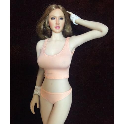 1/6 Scale Womens Pink Sport Vest Model For 12" Female Action Figure doll