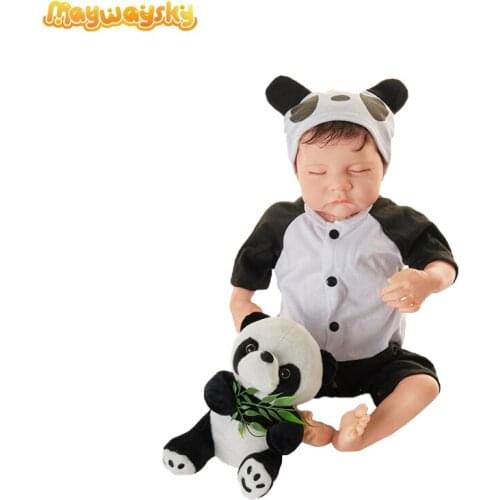 Maywaysky Sleeping Boy Artistic Bebe Reborn Doll Vinyl Realistic Newborn Baby For Children Toy Gift Set