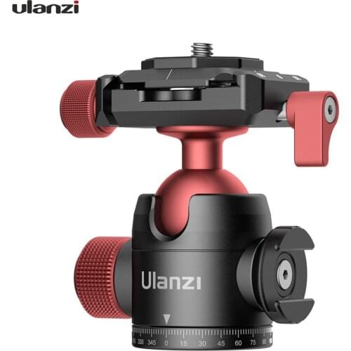 Ulanzi U-70 Mini Ball Head Dual 360° Panorama Adjusting with Cold Shoe Mount Quick Release Plate for Arca-Swiss