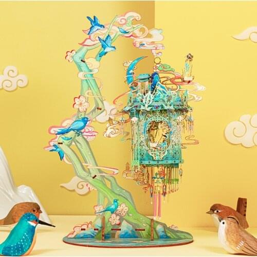 MMZ MODEL MU 3D Metal Puzzle Valentines Day gift Magpie exquisite model DIY 3D Laser Cut Assemble Jigsaw Toys For Children