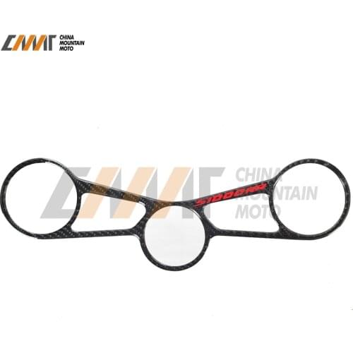 Motorcycle Carbon Fiber Stickers Top Triple Clamp Yoke Case for BMW S1000RR S1000 RR 2015 2016 2017