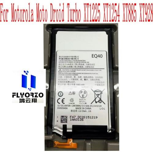 New Original High Quality 3680mAh/3900mAh EQ40 Battery For Motorola Moto Droid Turbo XT1225 XT1254 XT885 XT928 Mobile Phone