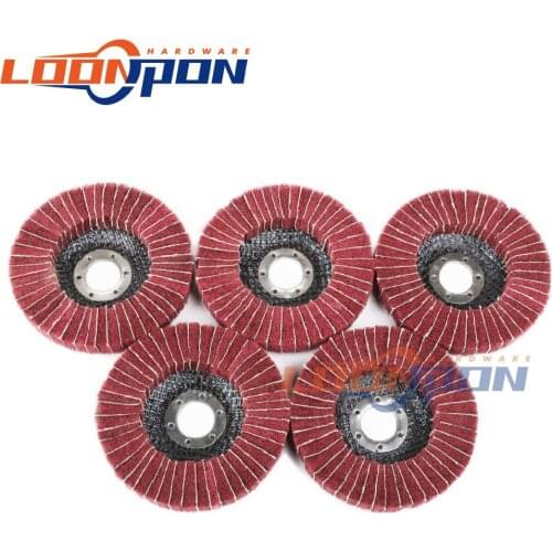 4.5inch/115mm Nylon Fiber Flap Polishing Wheel #240 Grinding Disc For Angle Grinder For Metal Polishing