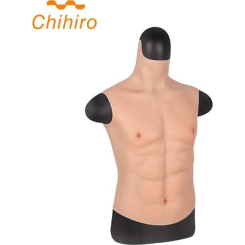 Silicone Realistic Fake Chest Muscle Belly Body for Crossdresser Artificial Simulation Muscles Cosplay Male Shaper Stronger