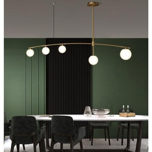 Modern led stone hanging lamp lustre suspension kitchen dining bar lighting light dining room light living room pendant light