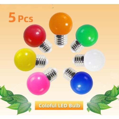 Kaguyahime RGB Lamp E27 Led 3W E27 Bulb Globe Bulb AC 220V 240V Saving Energy G45 Festival Colorful Bulb Bomlillas Lampada