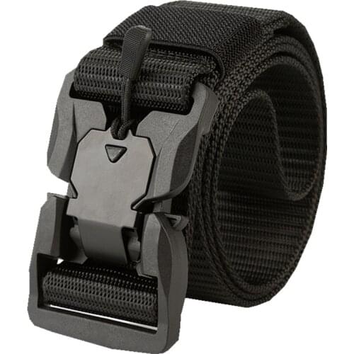 Consul magnetic buckle tactical belt, mens multi-functional automatic quick off army fans, special forces training nylon belt