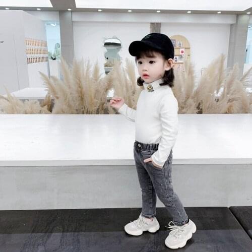 Slim Straight Jeans Summer Classic Light Color Bottoms Children Denim Long Pants Kids Baby Casual Trouser