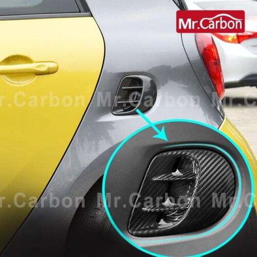 Car External Air Outlet Carbon Fiber Protective Shell For Mercedes Smart 453 Fortwo Forfour Exterior Modification Accessories