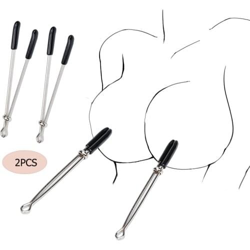 1 Pair Sex Breast Nipple Clamp BDSM Breast Bondage Restraint Sexual Toy for Women Adult Games Erotic Nipple Trainer