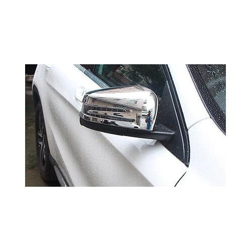 2pcs ABS Chrome Side Door Mirror Cover Pair for Benz GLA X156 2013 2014 2015