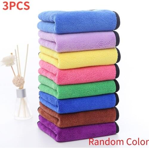 Bossnice 3 pcs Extra Soft Car Wash Microfiber Towel Car Cleaning Drying Cloth Car Care Cloth Detailing Car WashTowel Never Scrat
