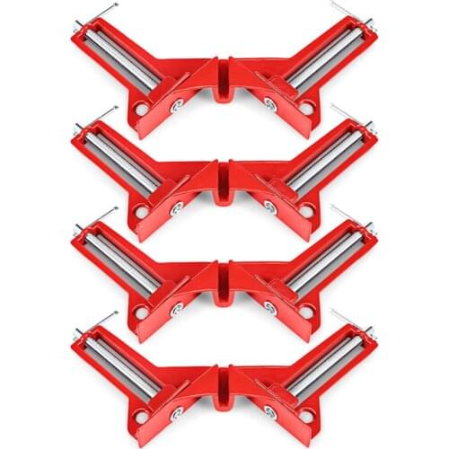 4Pcs Multifunction 90 Degree Right Angle Clamp Glass Fish Tank Photo Frame Clamp Mitre Clamps Corner Holder Woodworking tool
