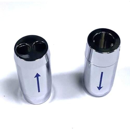 4pcs HiFi Aluminium Y Splitter Speaker Audio Power Cable Wire Adapter Plug 11mm 1to2X7mm