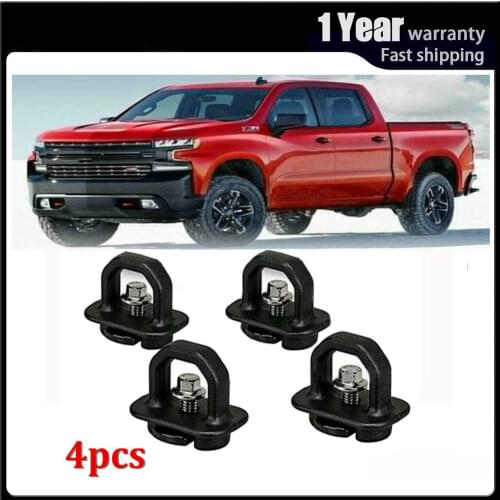 4pcs Car accessories Tie Down Anchor Truck Bed Side Wall Anchor Pickup for Chevy Silverado Colorado GMC Sierra Canyon 2007-2018