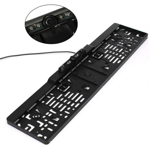 EU Car Rear View Camera License Plate Frame Backup Parking Night Vision Camera