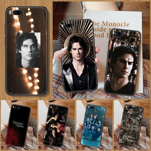 The Vampire Diaries Damon Salvatore Phone Case For Xiaomi Mi Note 8 9 10 11 9T 10T A3 Lite Pro Ultra black silicone Etui tpu