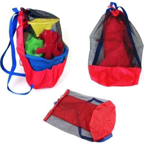 Childrens Beach Bag Baby Ocean Storage Net Bag Beach Toy Net Bag Water Fun Sports Bathroom Clothes Towel Kids Backpack Storage