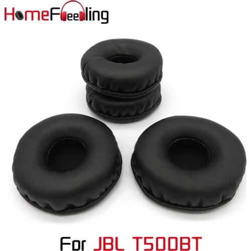 Homefeeling Ear Pads For JBL T500BT Earpads Round Universal Leahter Repalcement Parts Ear Cushions