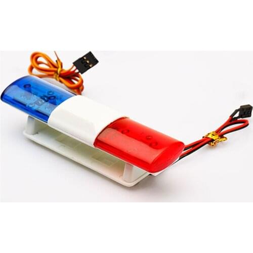 Simulation Police Lights LED Roof Flash Light for 1/8 1/10 RC Car