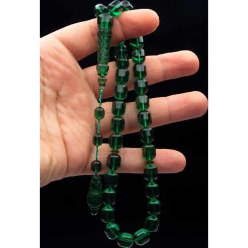 Islamic Tasbih Muslim Rosary Beads 33 Prayer Rosary For Men Bracelet For Men Accessory amber oltu amber stone Handmade Turkey