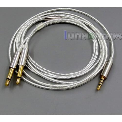 LN006067 Pure Silver Plated Cable for Final Audio vi Iriver AK T1P Denon AH-D600 D7100 Velodyne vTrue