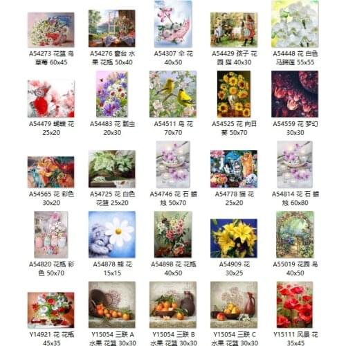 Flowers top cross stitch kit people 18ct 14ct UNprinting11ct count print canvas stitches embroidery DIY handmade needlework
