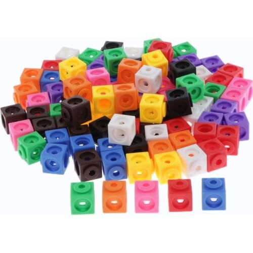 Learning Math Early Educational Math Link Cube Block Counting Sorting Game Toy