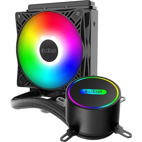 Pccooler GI-CL120/240Vc Cpu Water cooled Radiator Desktop Computer Fan for Intel TDP120w AMD TDP120w