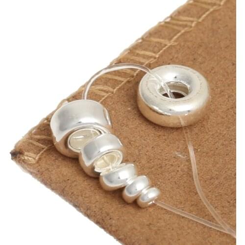 Thailand 925 Silver Spacer Beads DIY Jewelry Spacers Malas Accessory Spacer Beads Tibetan Mala Spacers Malas Counter beads