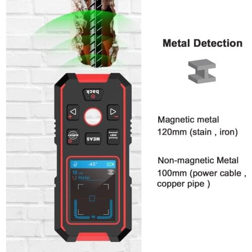 NOYAFA NF-518S Multifunctional Smart Laser Rangefinder Distance Meter Electronic Wall Depth Detector Wall Scanner for Metal Wood