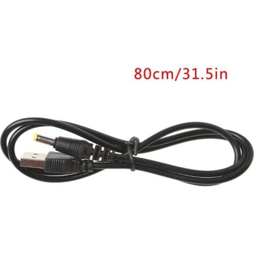 USB Male To 4.0x1.7mm 5V DC Barrel Jack Power Supply Cable Connector Charge Cord