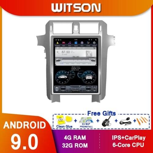 WITSON Tesla Style Vertical Screen Android 9.0 For LEXUS GX400/460 2010-2019 Car Radio Automotivo Multimedia Player Navigation