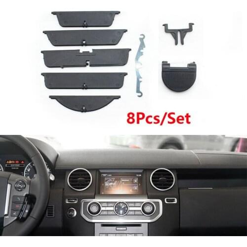 8Pcs/Set Car A/C Front Air Conditioner Outlet Air Conditioning Vents Tab Clip For Land Rover Discovery 3th 4th LR3 LR4 2004-2016