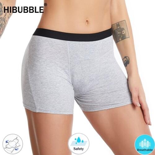 Plus Size Underwear Menstrual Panties Period 4 Layer Leak Proof Menstrual Pants Waterproof Shorts Cotton Breathable Underwear