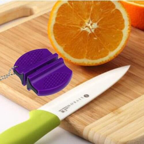 1pcs New Mini Ceramic Rod Tungsten Steel Camp Pocket Kitchen Knife Sharpener Diamond Sharpener Tool Ramdom color