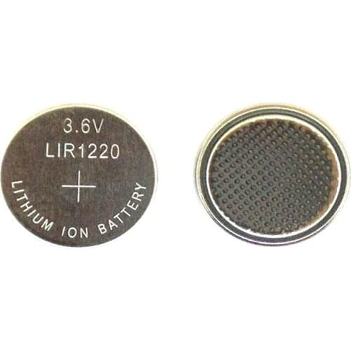 2PCS/LOT LIR1220 1220 3.6V Lithium charging button battery/good quality