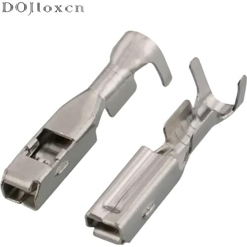 20 Pcs 2.8 MM Automobile Female Connector Tinned Wiring Terminal 2.8 Series Connector Plug-In Spring DJ623-W2.8X0.8B