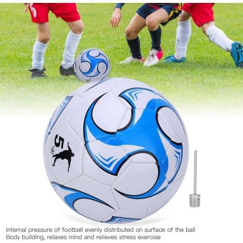 2021 New No. 5 Football 2.7 Thick School Student Match Training Blue Football Team Match Training Entertainment Soccer Ball