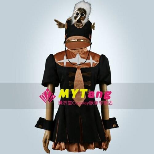 Anime Kill La Kill Nonon Jakuzure Cosplay Costumes Party Role Play Fashion Black Uniform Dress+Cap S-L Or Custom-Make Any Size