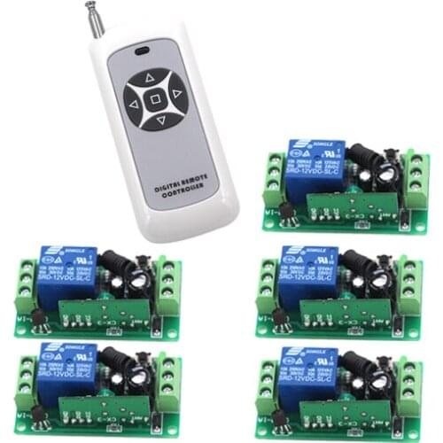 DC9V 1CH RF Wireless Remote Switch Receiver&Transmitter Light Lamp LED ON OFF Switch 10A Relay Momenrary Toggle 315Mhz