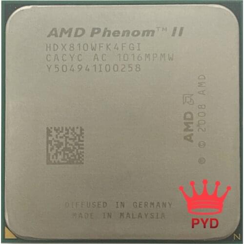 AMD Phenom II X4 810 2.6 GHz Quad-Core CPU Processor HDX810WFK4FGI Socket AM3