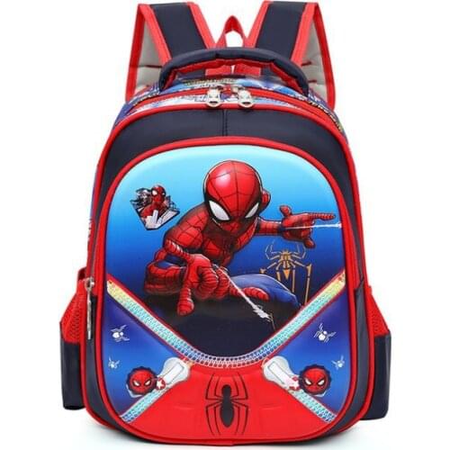 Diseny Spiderman Cartoon bag kindergarten kids safety backpack cute school students Schoolbags