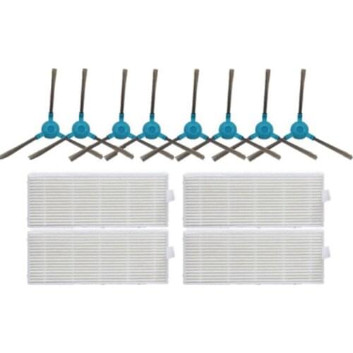EAS-Replacement Side Brushes and Filters for Conga 1290 1390 Vacuum Cleaner Spare Parts
