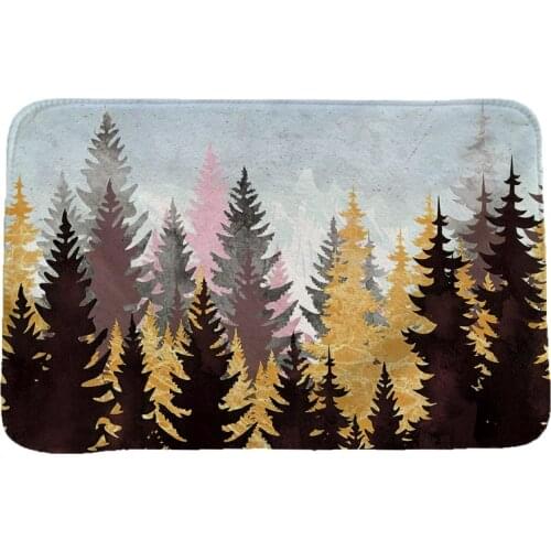 Mountain Range Mountains Creative Printing Carpets and Rugs for Bedroom Living Room Carpet Kitchen Bathroom Anti-Slip Floor Mats
