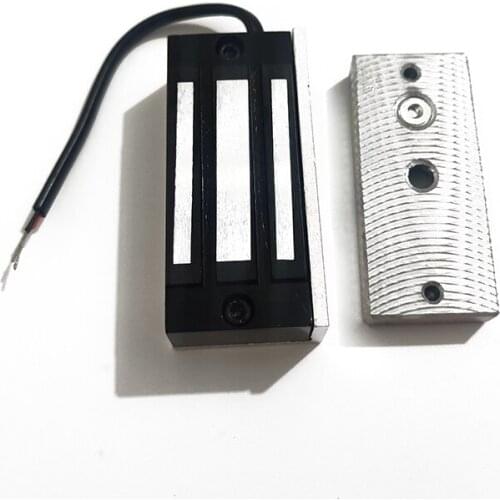 KINJOIN DC12v 120lbs 60kg Mini Magnetic Lock Electromagnetic Lock Magnetic Cabinet Lock Invisible Magnetic Lock