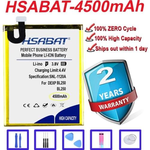 Top Brand 100% New 4500mAh BL250 Battery for DEXP BL250 iMobile phone in stock