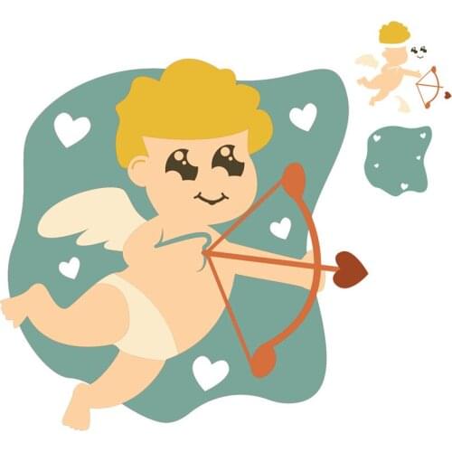 YaMinSanNiO Cupids Arrow Metal Cutting Dies Little Baby DIY Etched Dies Craft Paper Card Making Scrapbooking Embossing New 2019